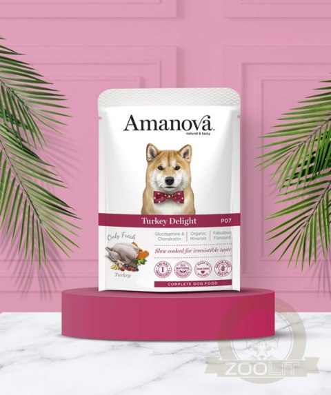 Amanova Dog Adult Turkey Delight - indyk saszetka 100g [P07]