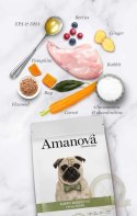 Amanova Dog Puppy Digestive Divine Rabbit - królik 2kg