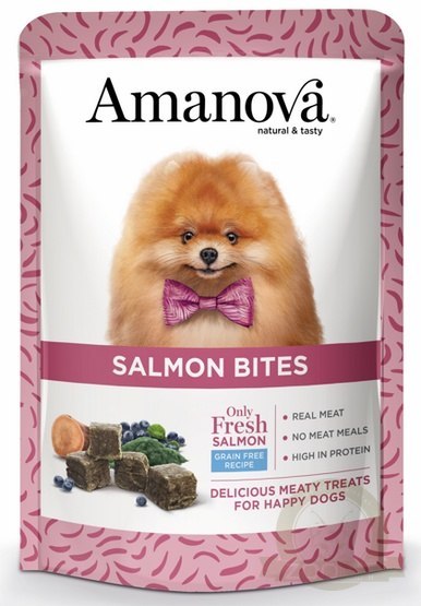 Amanova Dog Salmon Bites - łosoś 100g Amanova Dog Salmon Bites - łosoś 100g