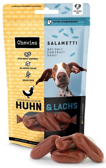 Chewies Beef Salametti kurczak i łosoś 200g Chewies Beef Salametti kurczak i łosoś 200g