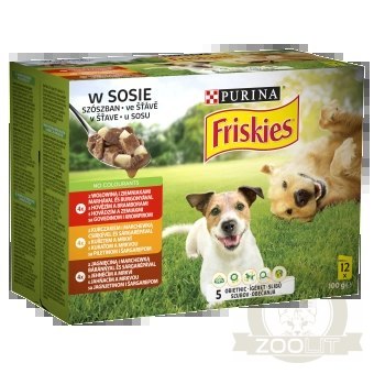 FRISKIES Vitafit Adult Karma dla psów w sosie 12x100g FRISKIES Vitafit Adult Karma dla psów w sosie 12x100g