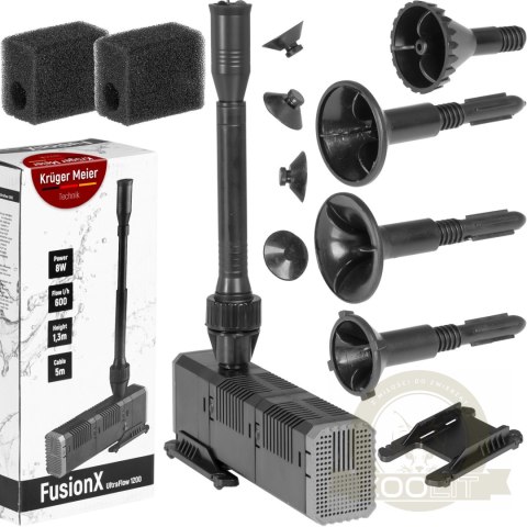 Kruger Meier FusionX 1200 - zestaw fontannowy z filtrem do oczka wodnego Kruger Meier FusionX 1200 - zestaw fontannowy z filtrem do oczka wodnego