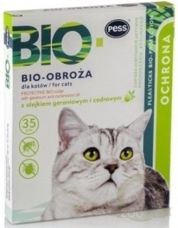PESS Obroża biologiczna z olejkiem geraniowym 35cm