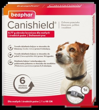 BEAPHAR Canishield 48cm - Obroża Z Deltametryną BEAPHAR Canishield 48cm - Obroża Z Deltametryną