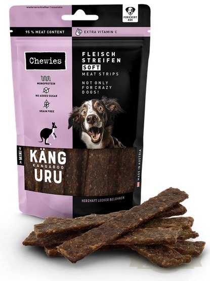 Chewies Meat Strips Soft Mini Kangur 70g Chewies Meat Strips Soft Mini Kangur 70g