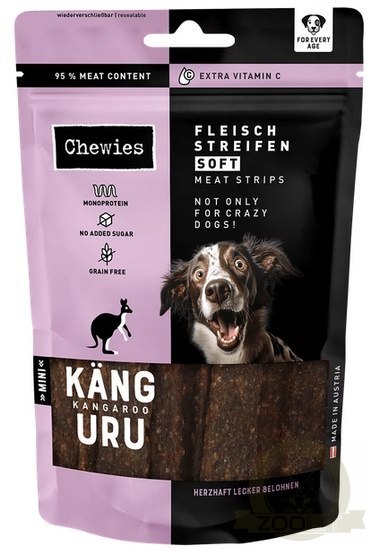 Chewies Meat Strips Soft Mini Kangur 70g Chewies Meat Strips Soft Mini Kangur 70g