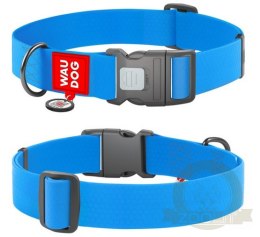 Collar Waterproof Obroża wodoodporna z QR-paszportem, plastikowy fastex, XXL 35mm/46-70cm niebieska