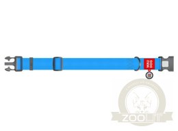 Collar Waterproof Obroża wodoodporna z QR-paszportem, plastikowy fastex, XXL 35mm/46-70cm niebieska