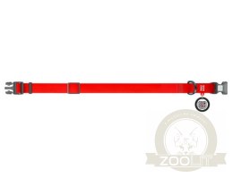 Collar Waterproof Obroża wodoodporna z QR-paszportem, plastikowy fastex, M 20mm/28-40cm czerwona