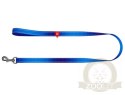 Collar WauDog Nylon Mono Smycz nylonowa odblaskowa L-XXL 25mm/200cm niebieska