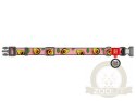 Collar WauDog Nylon Obroża nylonowa z QR-paszportem, plastikowy fastex, wzór AWOKADO NA RÓŻU, M 20mm/28-40cm