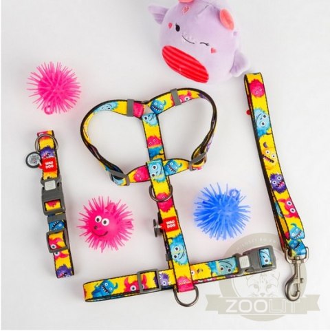 Collar WauDog Nylon Obroża nylonowa z QR-paszportem, plastikowy fastex, wzór FUTRZANE POTWORY, M 20mm/28-40cm Collar WauDog Nylon Obroża nylonowa z QR-paszportem, plastikowy fastex, wzór FUTRZANE POTWORY, M 20mm/28-40cm
