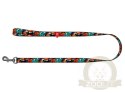 Collar WauDog Nylon Smycz nylonowa L-XXL 25mm/200cm, wzór ZĘBATE POTWORY