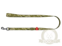 Collar WauDog Nylon Smycz nylonowa regulowana L-XXL 25mm/152-183cm, wzór MILITARY