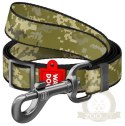 Collar WauDog Nylon Smycz nylonowa regulowana M 20mm/152-183cm, wzór MILITARY