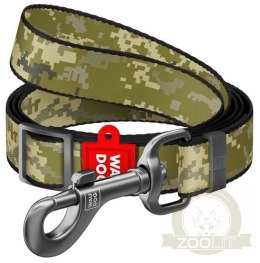 Collar WauDog Nylon Smycz nylonowa regulowana S 15mm/152-183cm, wzór MILITARY