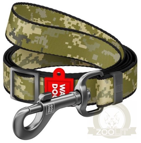 Collar WauDog Nylon Smycz nylonowa regulowana S 15mm/152-183cm, wzór MILITARY Collar WauDog Nylon Smycz nylonowa regulowana S 15mm/152-183cm, wzór MILITARY