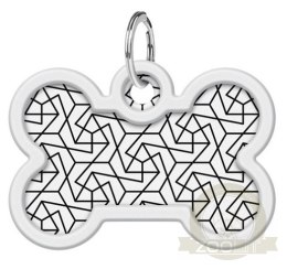 Collar WauDog Smart ID Zawieszka z QR-paszportem kość 4x3cm geometria