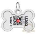 Collar WauDog Smart ID Zawieszka z QR-paszportem kość 4x3cm geometria