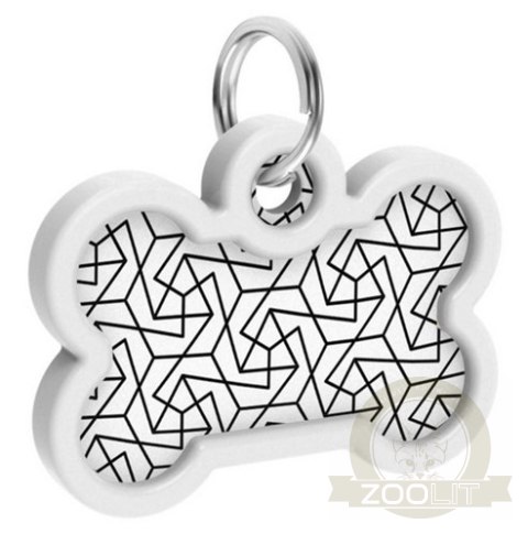 Collar WauDog Smart ID Zawieszka z QR-paszportem kość 4x3cm geometria