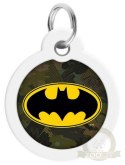 Collar WauDog Smart ID Zawieszka z QR-paszportem okrągła 3cm batman zielony