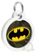 Collar WauDog Smart ID Zawieszka z QR-paszportem okrągła 3cm batman zielony