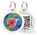 Collar WauDog Smart ID Zawieszka z QR-paszportem okrągła 3cm figa