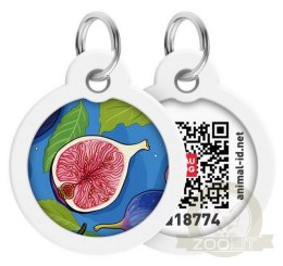 Collar WauDog Smart ID Zawieszka z QR-paszportem okrągła 3cm figa