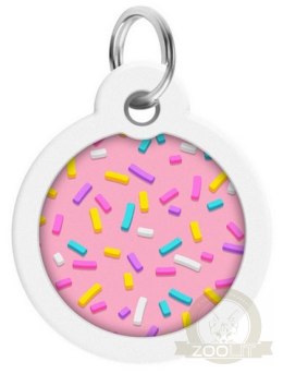 Collar WauDog Smart ID Zawieszka z QR-paszportem okrągła 3cm marshmellow