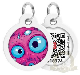 Collar WauDog Smart ID Zawieszka z QR-paszportem okrągła 3cm oko potwora