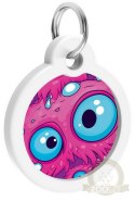 Collar WauDog Smart ID Zawieszka z QR-paszportem okrągła 3cm oko potwora