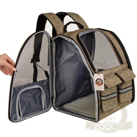 Furrever Friends Cattic Khaki - plecak transporter dla kota i psa Furrever Friends Cattic Khaki - plecak transporter dla kota i psa