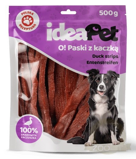 IdeaPet Paski z kaczką 500g IdeaPet Paski z kaczką 500g
