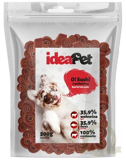 IdeaPet Sushi z wołowiną 500g IdeaPet Sushi z wołowiną 500g