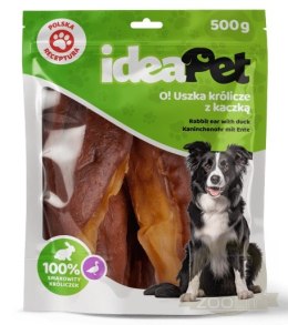 IdeaPet Uszka królicze z kaczką 500g