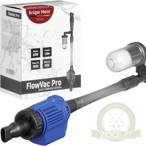 Kruger Meier FlowVac Pro - odmulacz automatyczny z filtrem wody Kruger Meier FlowVac Pro - odmulacz automatyczny z filtrem wody