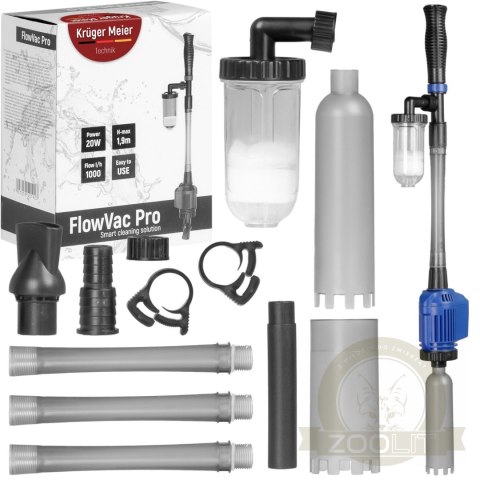 Kruger Meier FlowVac Pro - odmulacz automatyczny z filtrem wody Kruger Meier FlowVac Pro - odmulacz automatyczny z filtrem wody