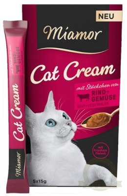 Miamor Cat Cream Wolowina i warzywa 6x15g