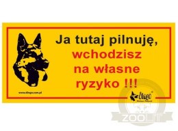Dingo Tabliczka ostrzegawcza 
