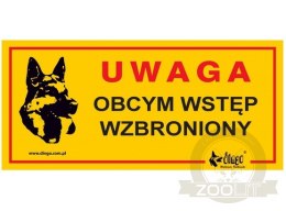 Dingo Tabliczka ostrzegawcza 