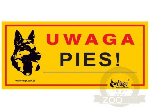 Dingo Tabliczka ostrzegawcza "Uwaga pies!"