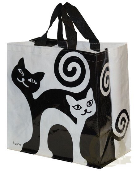 Torba Animals 24L zakręcone koty - biało-czarna Torba Animals 24L zakręcone koty - biało-czarna