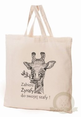Torba bawełniana 38x42x10cm Zwierzaki - żyrafa