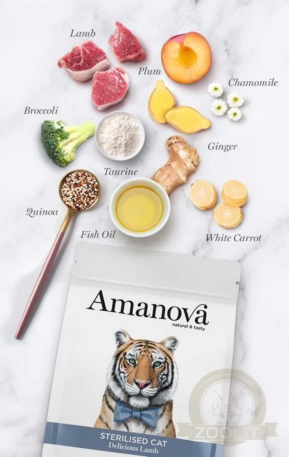 Amanova Cat Sterilised Delicious Lamb - jagnięcina 4kg