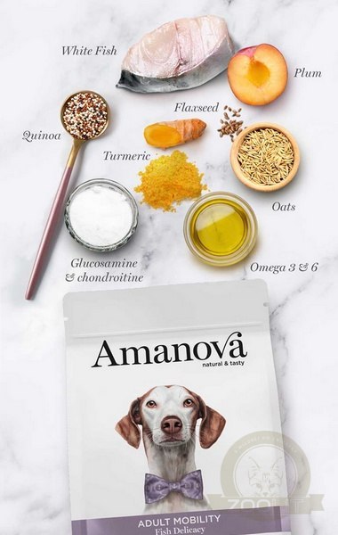 Amanova Dog Adult Mobility Fish Delicacy - biała ryba 10kg