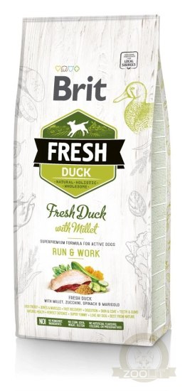 Brit Fresh Duck & Millet Adult Run & Work 2,5kg