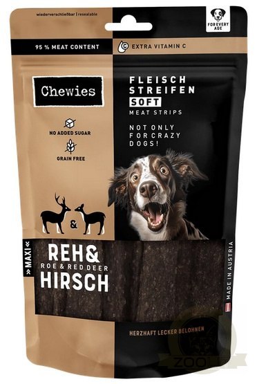 Chewies Meat Strips Soft Maxi Sarna & Jeleń 150g Chewies Meat Strips Soft Maxi Sarna & Jeleń 150g