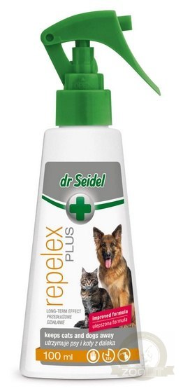Dr Seidel Repelex Plus - Płyn utrzymujący psy i koty z daleka - spray 100ml