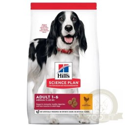 Hill's Science Plan Canine Adult Medium Breed Kurczak 14kg