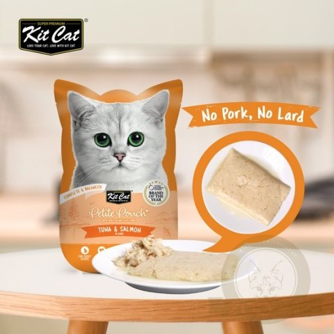 Kit Cat Petite Pouch Tuna & Salmon saszetka 70g Kit Cat Petite Pouch Tuna & Salmon saszetka 70g
